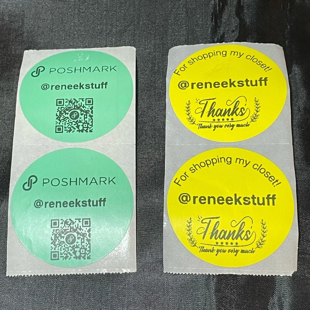 NEW 100 CUSTOM LABELS made to order with your choice of six colors. See photos